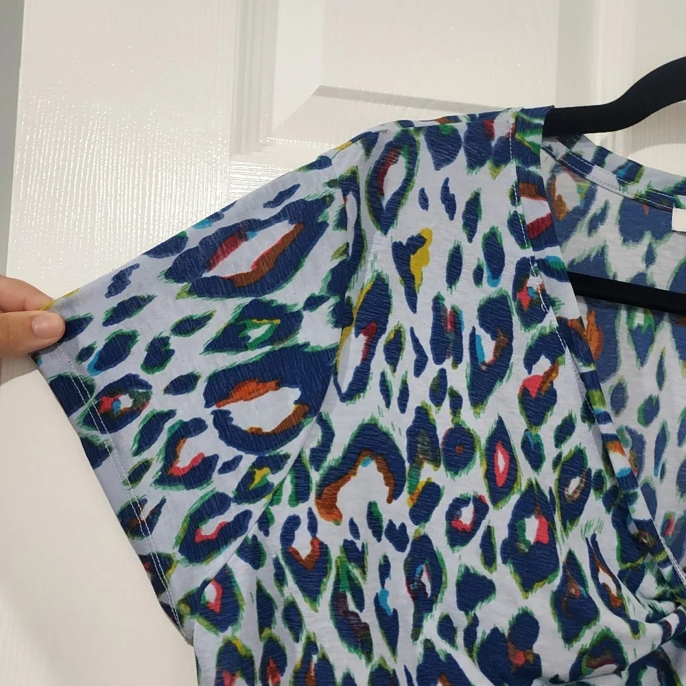 Nine West Multicolored Leopard Print Twist Front … - image 5